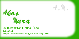 akos mura business card